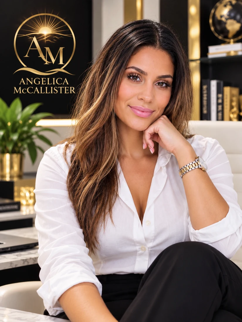 Angelica McCallister seated in her office